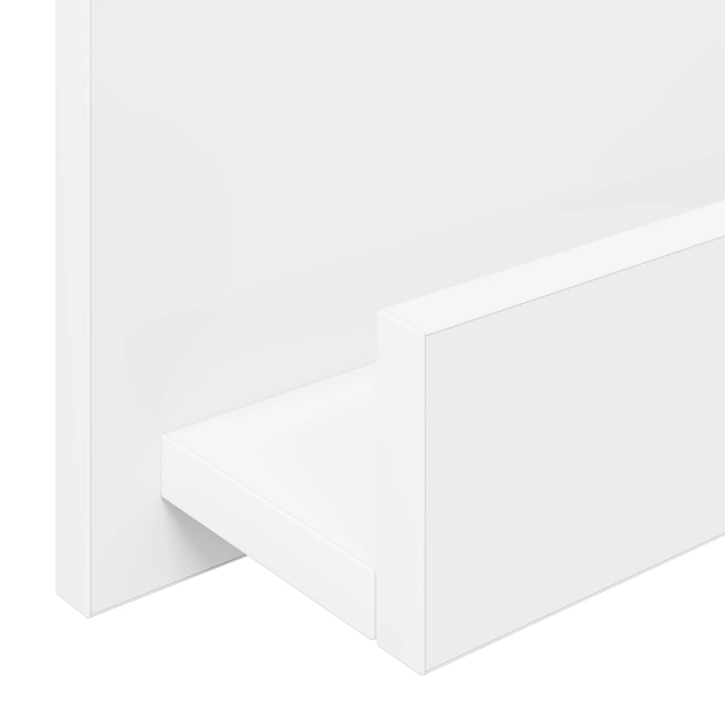 vidaXL Regał na gazety Biały 43 x 11 x 102 cm Materiał drewnopochodny