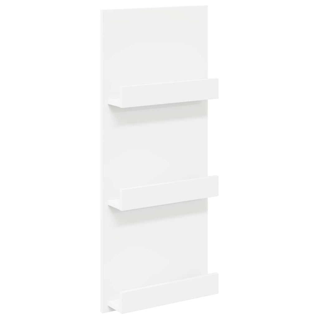 vidaXL Regał na gazety Biały 43 x 11 x 102 cm Materiał drewnopochodny