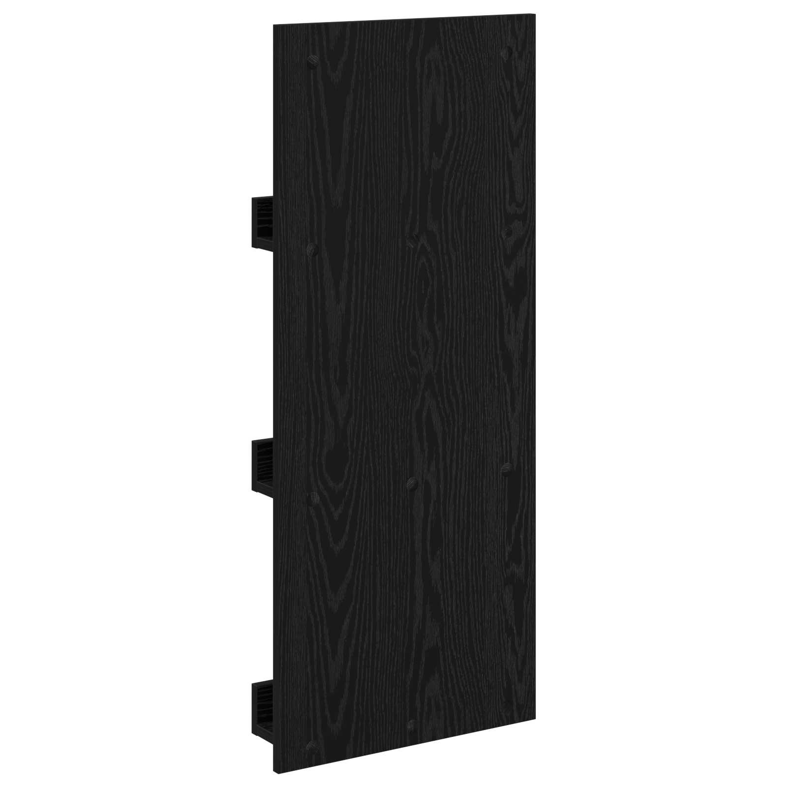 vidaXL Regał na gazety z półką Czarny Dąb 43 x 11 x 102 cm