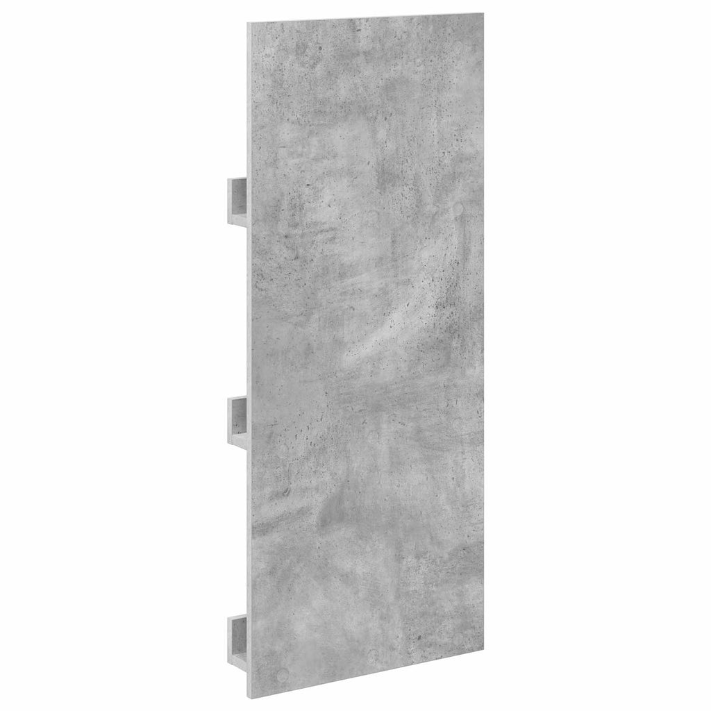 vidaXL Regał na gazety z półką Betonowy szary 43 x 11 x 102 cm