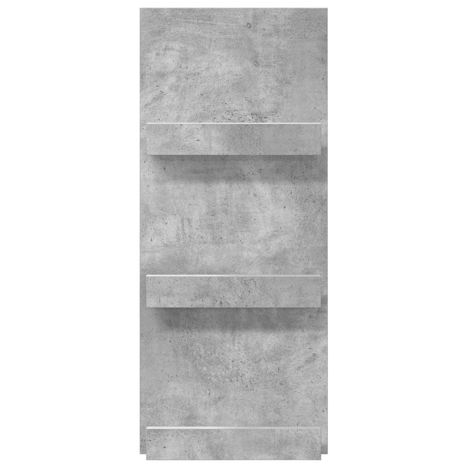 vidaXL Regał na gazety z półką Betonowy szary 43 x 11 x 102 cm