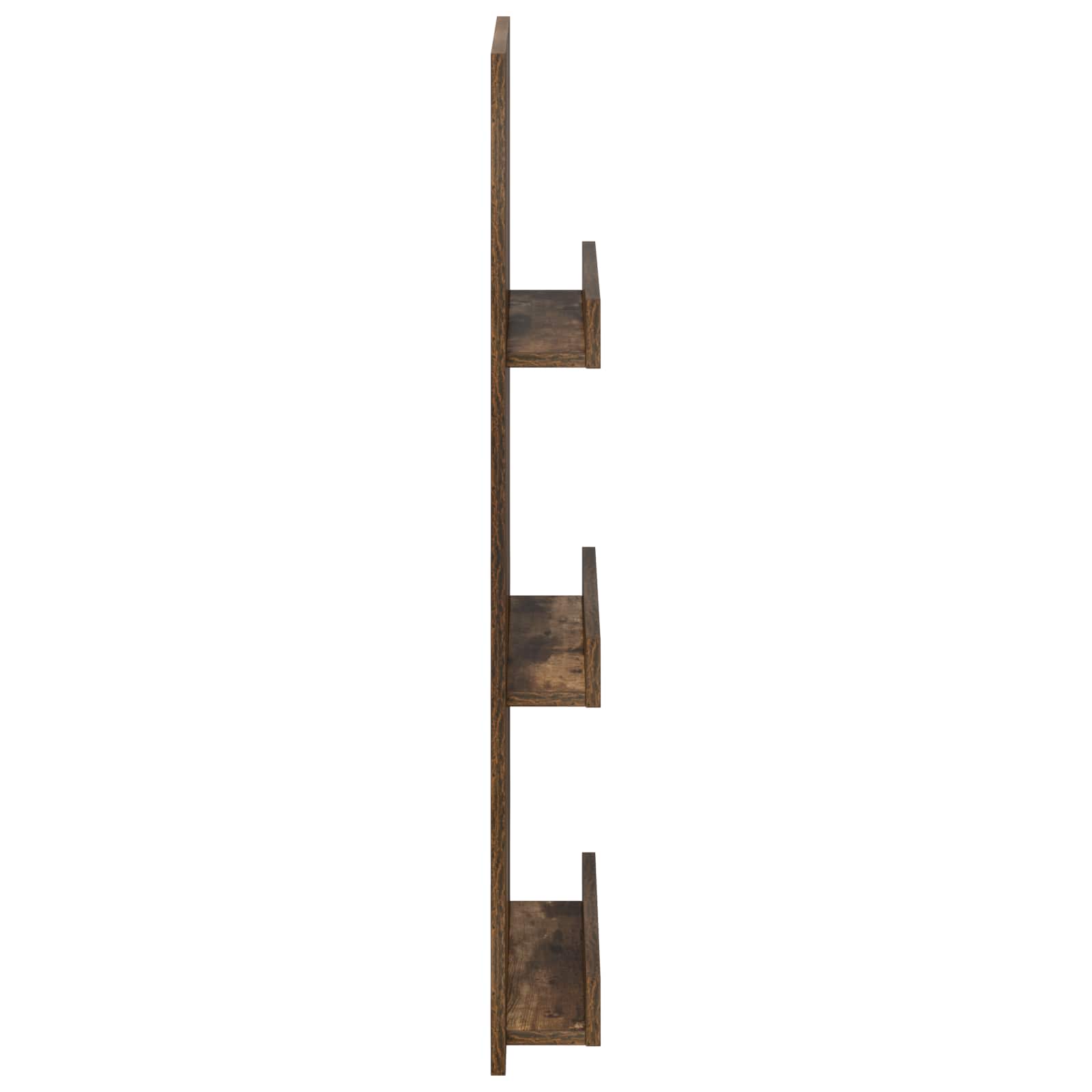 vidaXL Regał na gazety z półką Dąb wędzony 43 x 11 x 102 cm