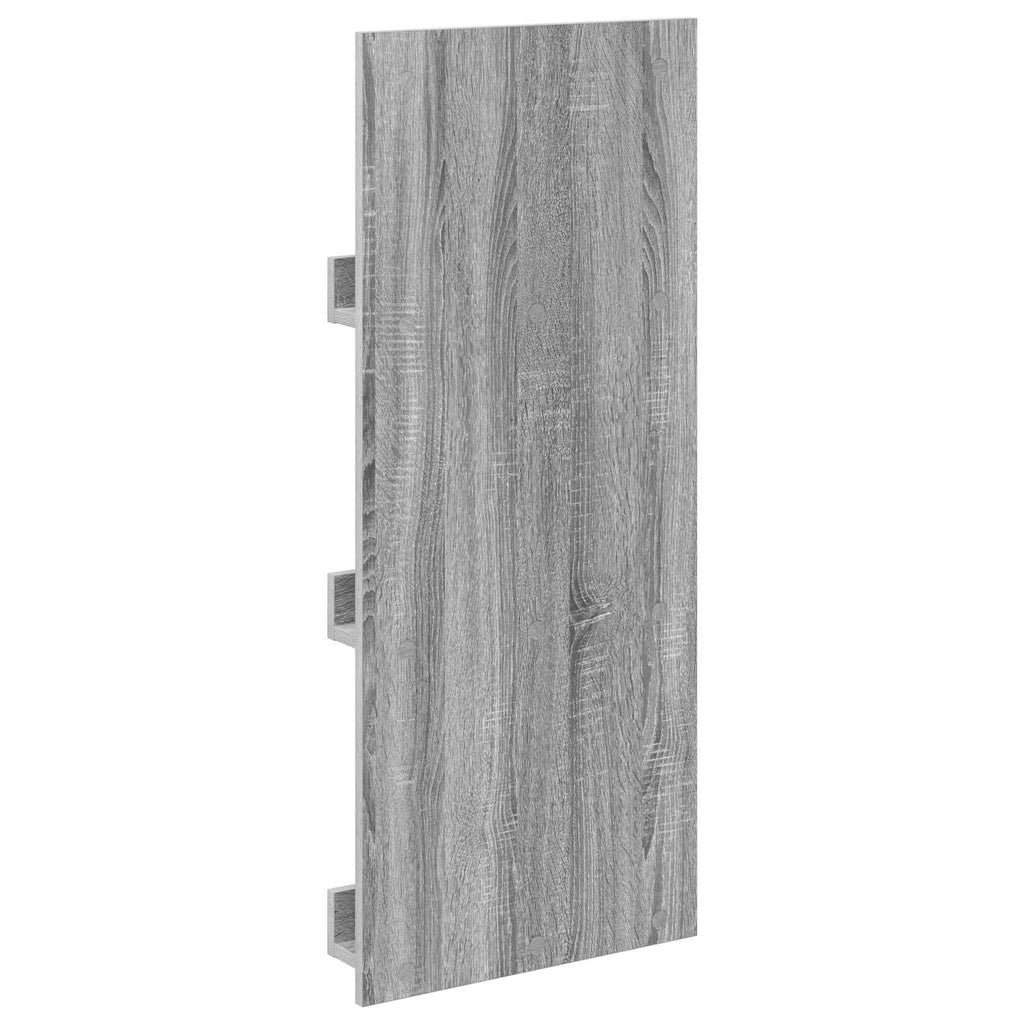 vidaXL Regał na gazety z półką Szary Sonoma 43 x 11 x 102 cm