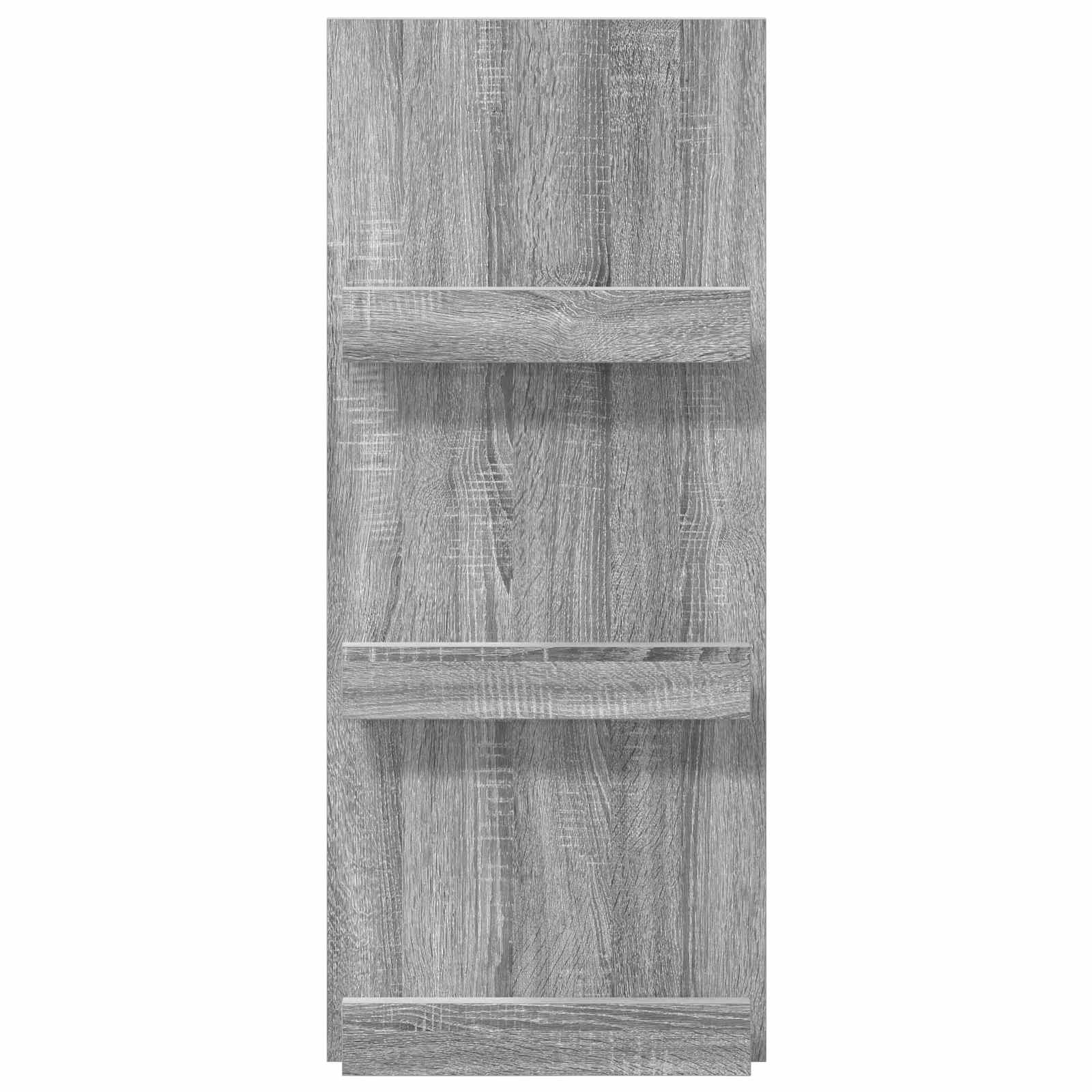 vidaXL Regał na gazety z półką Szary Sonoma 43 x 11 x 102 cm