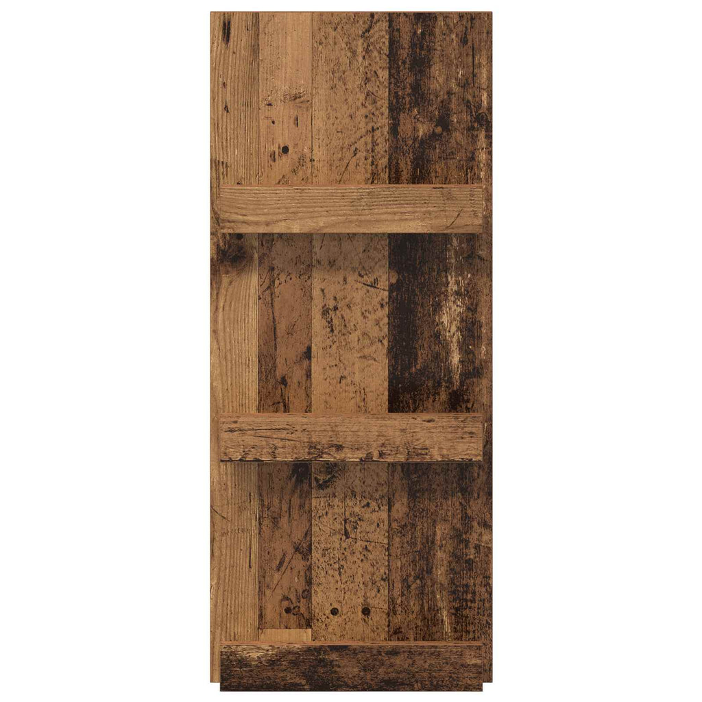 vidaXL Regał na gazety z półką Stare drewno 43 x 11 x 102 cm