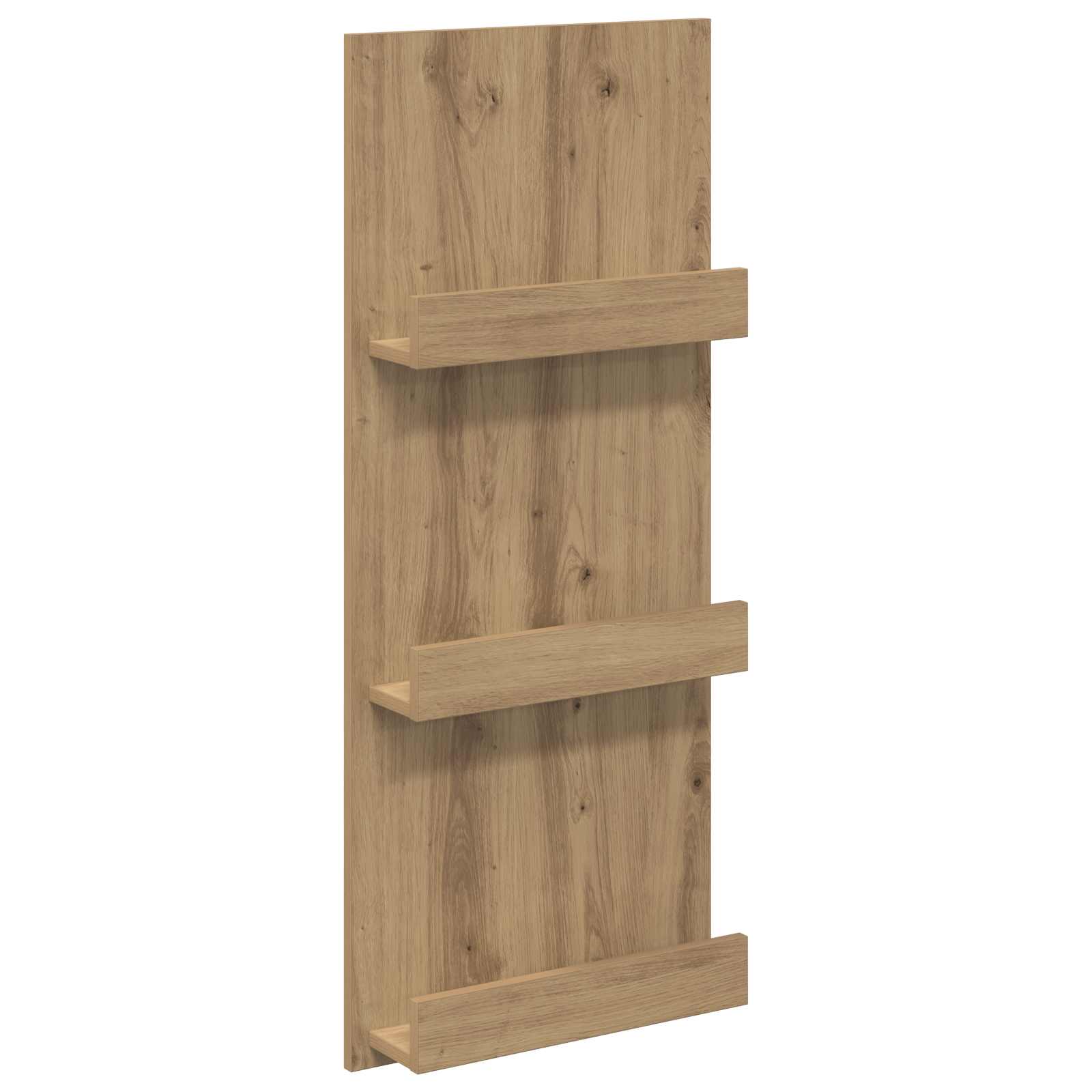 vidaXL Regał na gazety z półką Dąb rzemieślniczy 43 x 11 x 102 cm