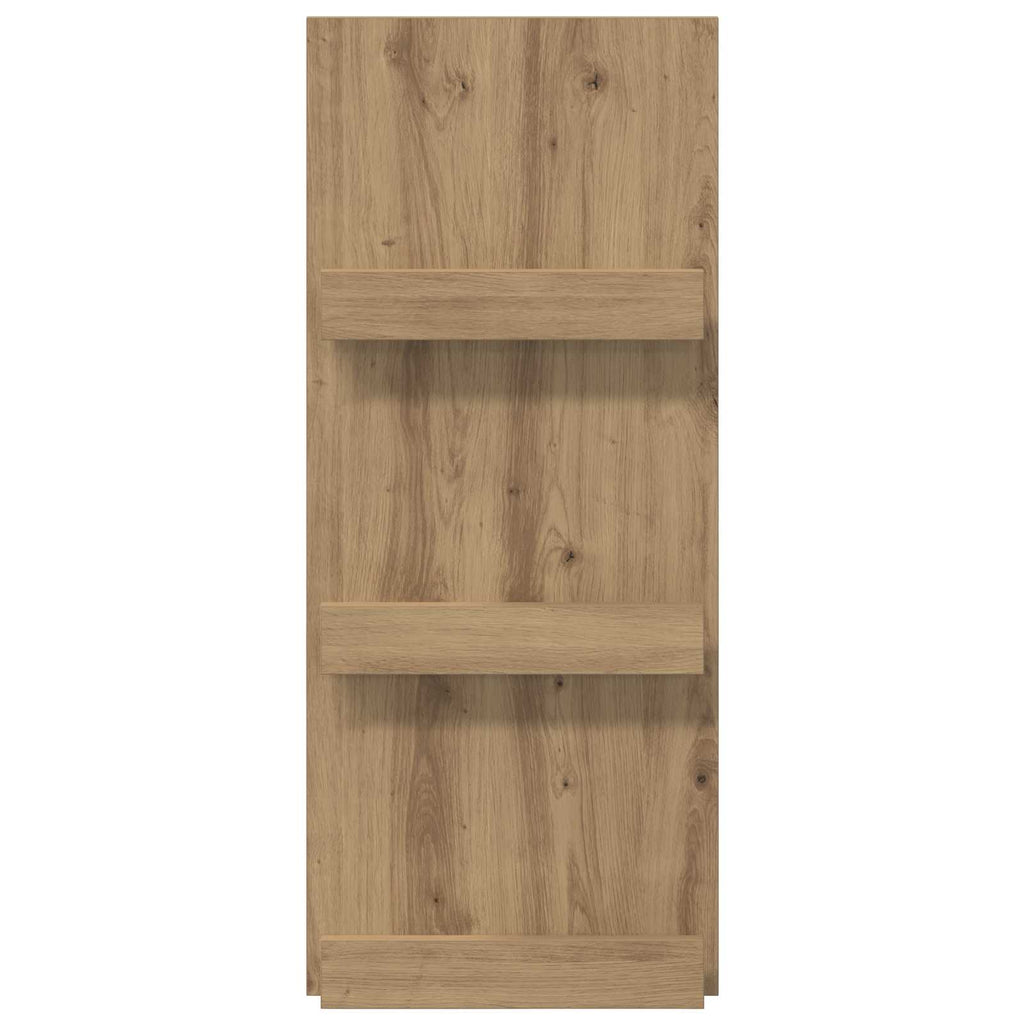 vidaXL Regał na gazety z półką Dąb rzemieślniczy 43 x 11 x 102 cm