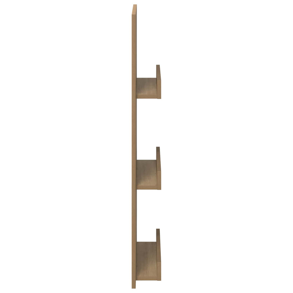 vidaXL Regał na gazety z półką Dąb rzemieślniczy 43 x 11 x 102 cm