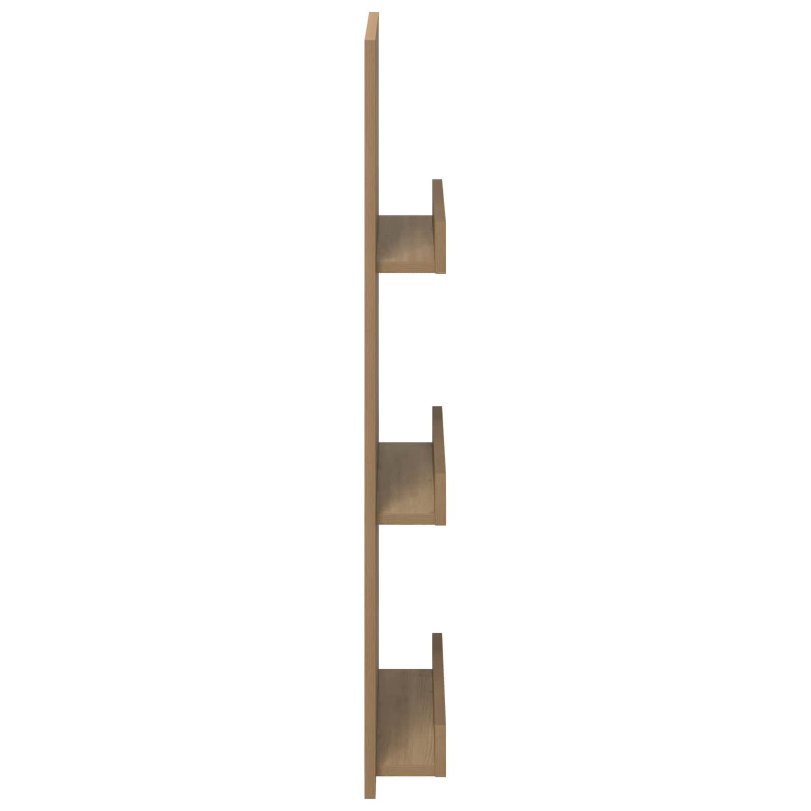 vidaXL Regał na gazety z półką Dąb rzemieślniczy 43 x 11 x 102 cm
