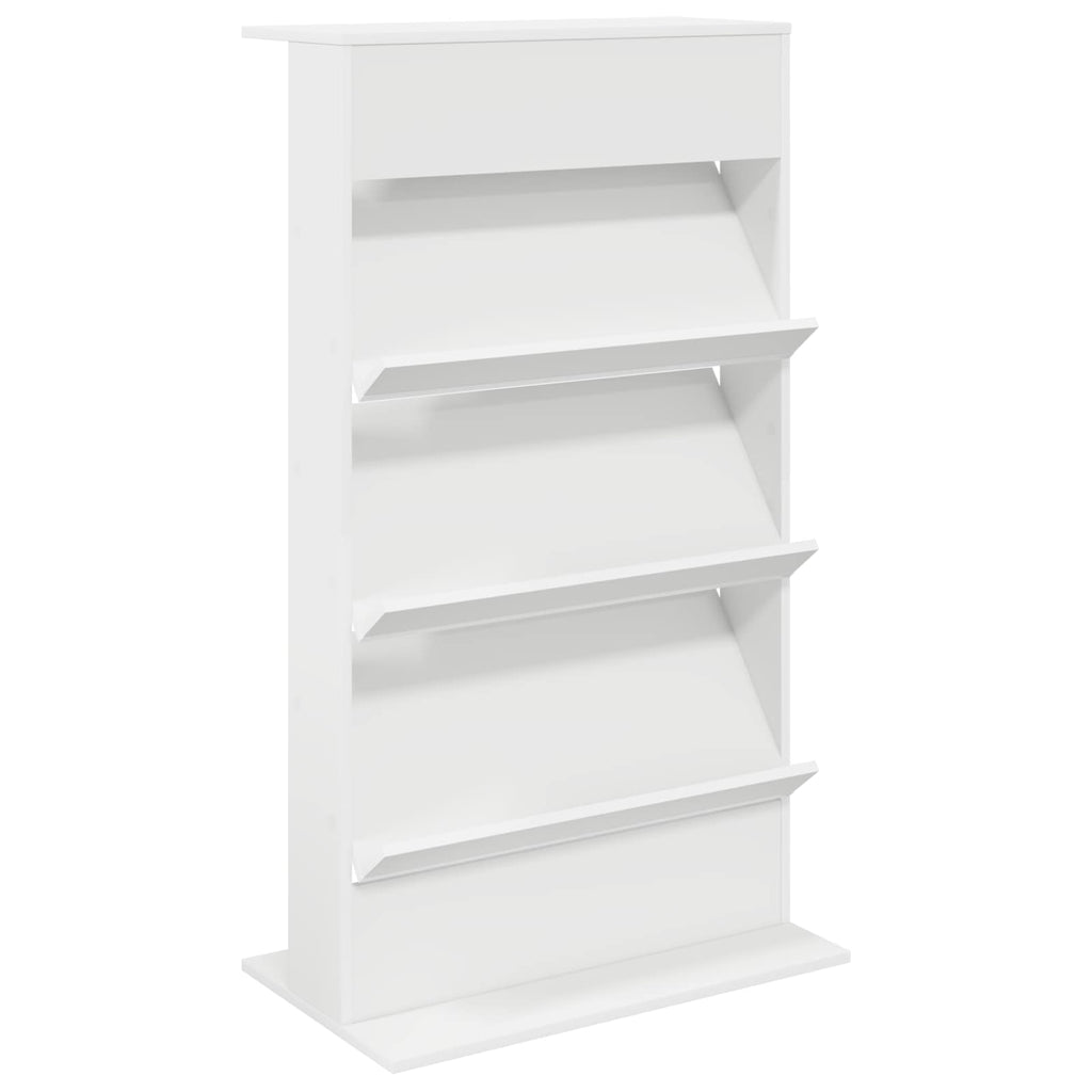 vidaXL Regał na gazety Biały 70 x 41 x 126 cm Drewno inżynieryjne