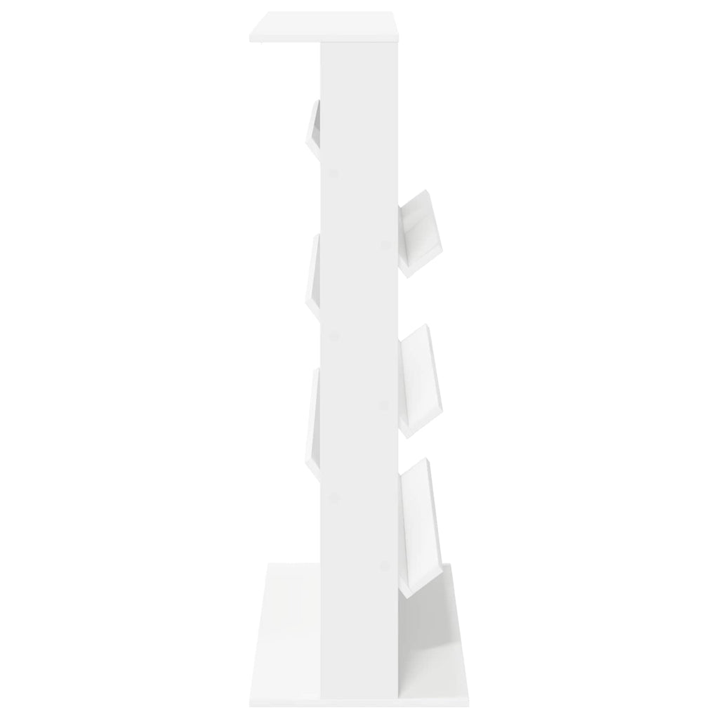 vidaXL Regał na gazety Biały 70 x 41 x 126 cm Materiał drewnopochodny