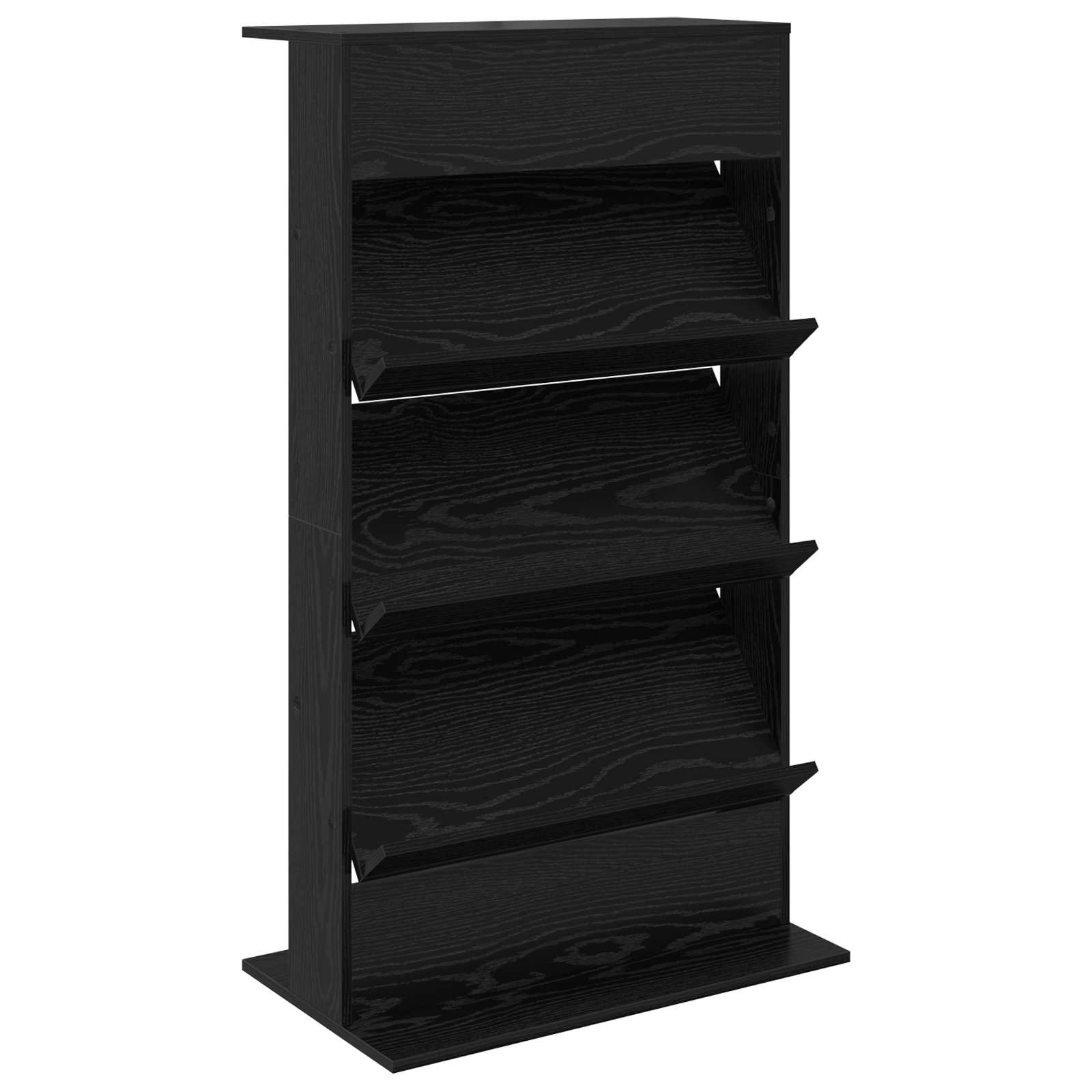 vidaXL Regał na gazety Czarny Dąb 70 x 41 x 126 cm Drewno inżynieryjne