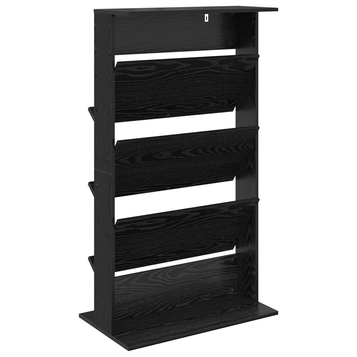 vidaXL Regał na gazety Czarny Dąb 70 x 41 x 126 cm Drewno inżynieryjne