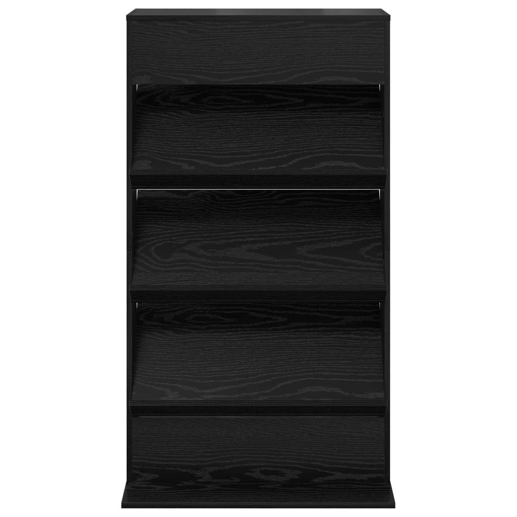 vidaXL Regał na gazety Czarny Dąb 70 x 41 x 126 cm Drewno inżynieryjne