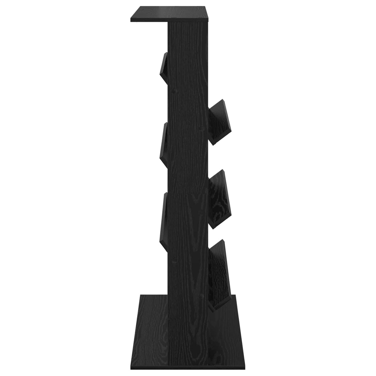 vidaXL Regał na gazety Czarny Dąb 70 x 41 x 126 cm Drewno inżynieryjne
