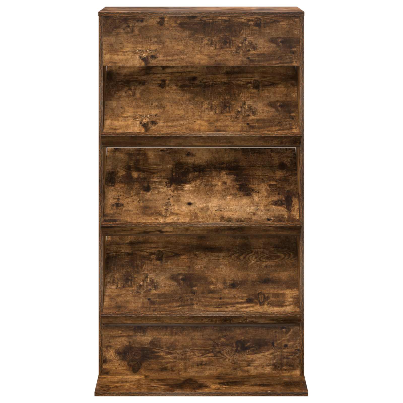 vidaXL Regał na gazety z półką Dąb wędzony 70 x 41 x 126 cm