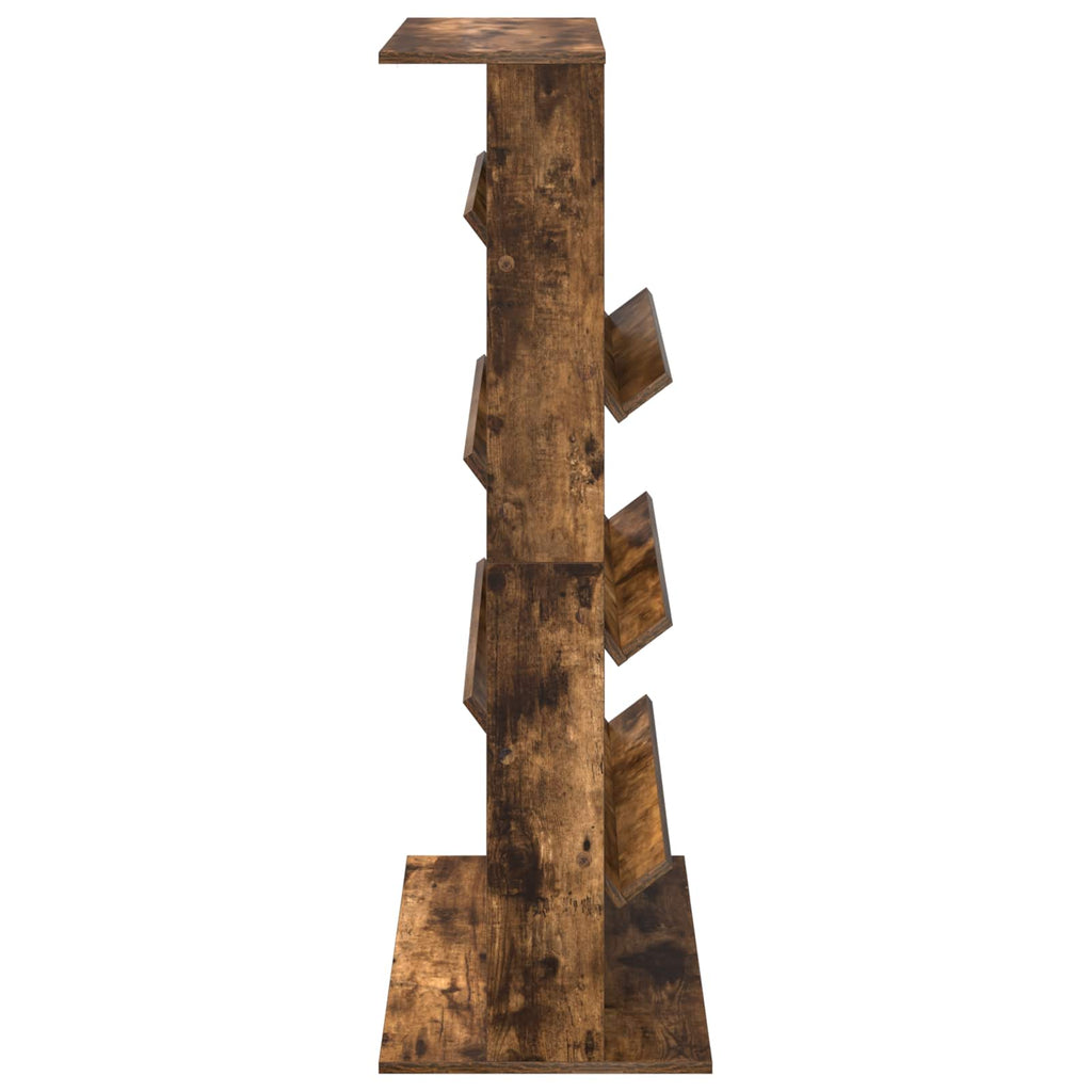 vidaXL Regał na gazety z półką Dąb wędzony 70 x 41 x 126 cm