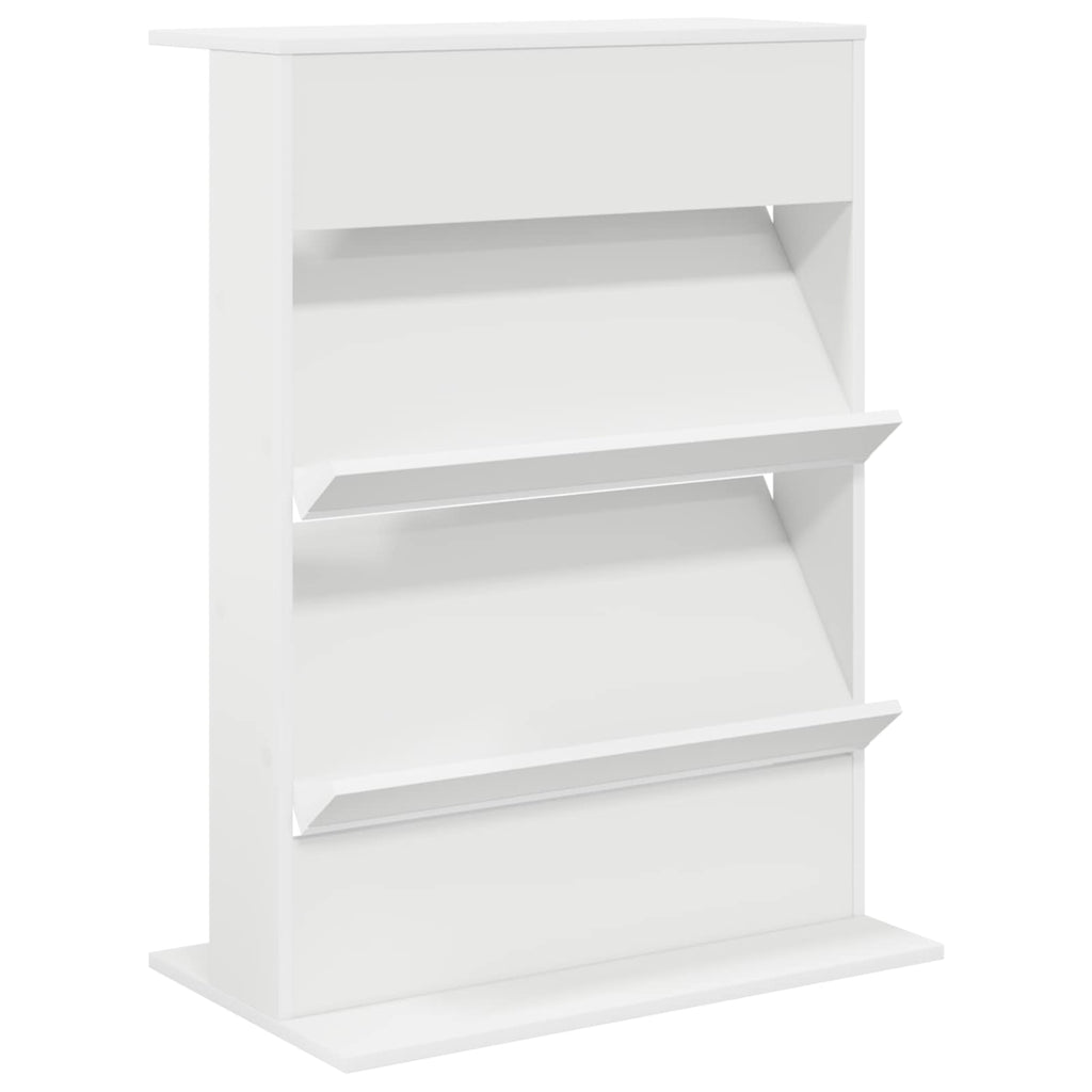 vidaXL Regał na gazety Biały 70 x 41 x 96 cm Materiał drewnopochodny