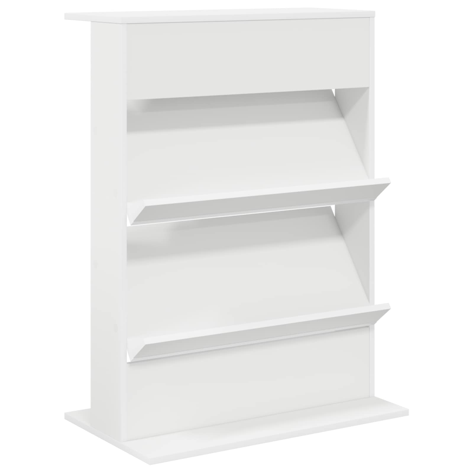 vidaXL Regał na gazety Biały 70 x 41 x 96 cm Materiał drewnopochodny