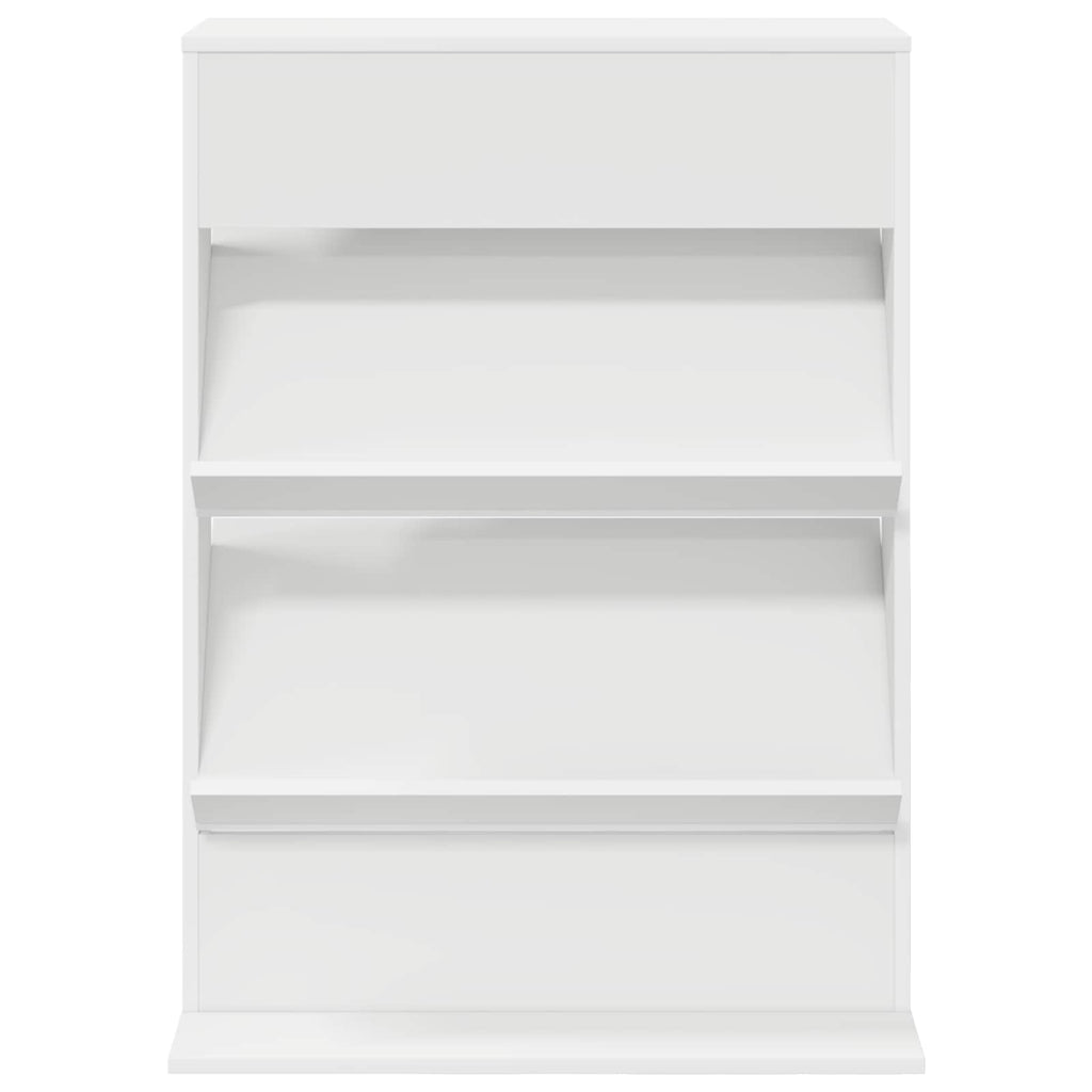 vidaXL Regał na gazety Biały 70 x 41 x 96 cm Materiał drewnopochodny
