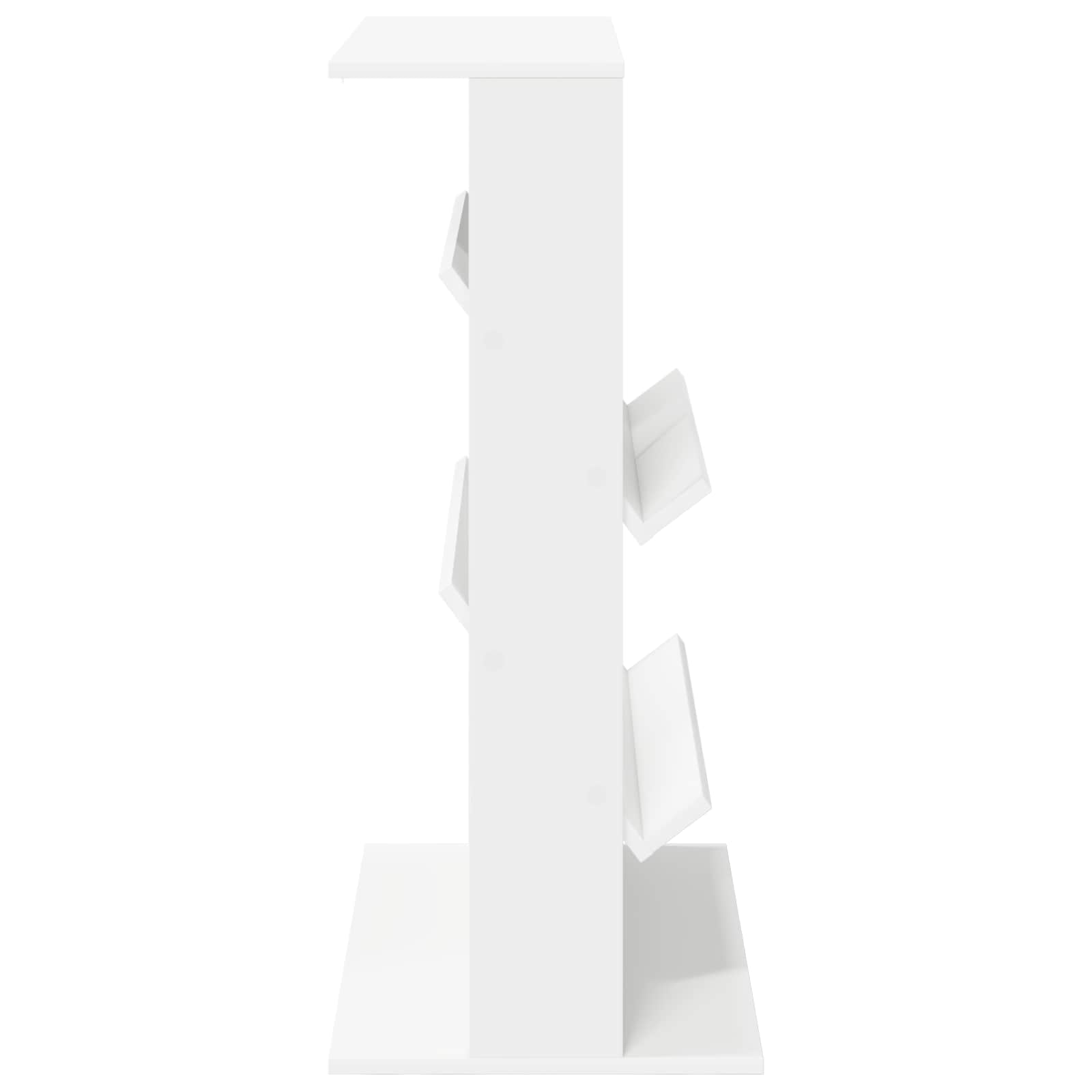 vidaXL Regał na gazety Biały 70 x 41 x 96 cm Materiał drewnopochodny