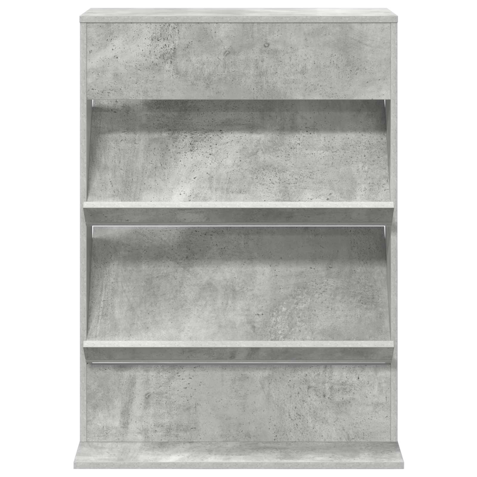 vidaXL Regał na gazety z półką Betonowy szary 70 x 41 x 96 cm