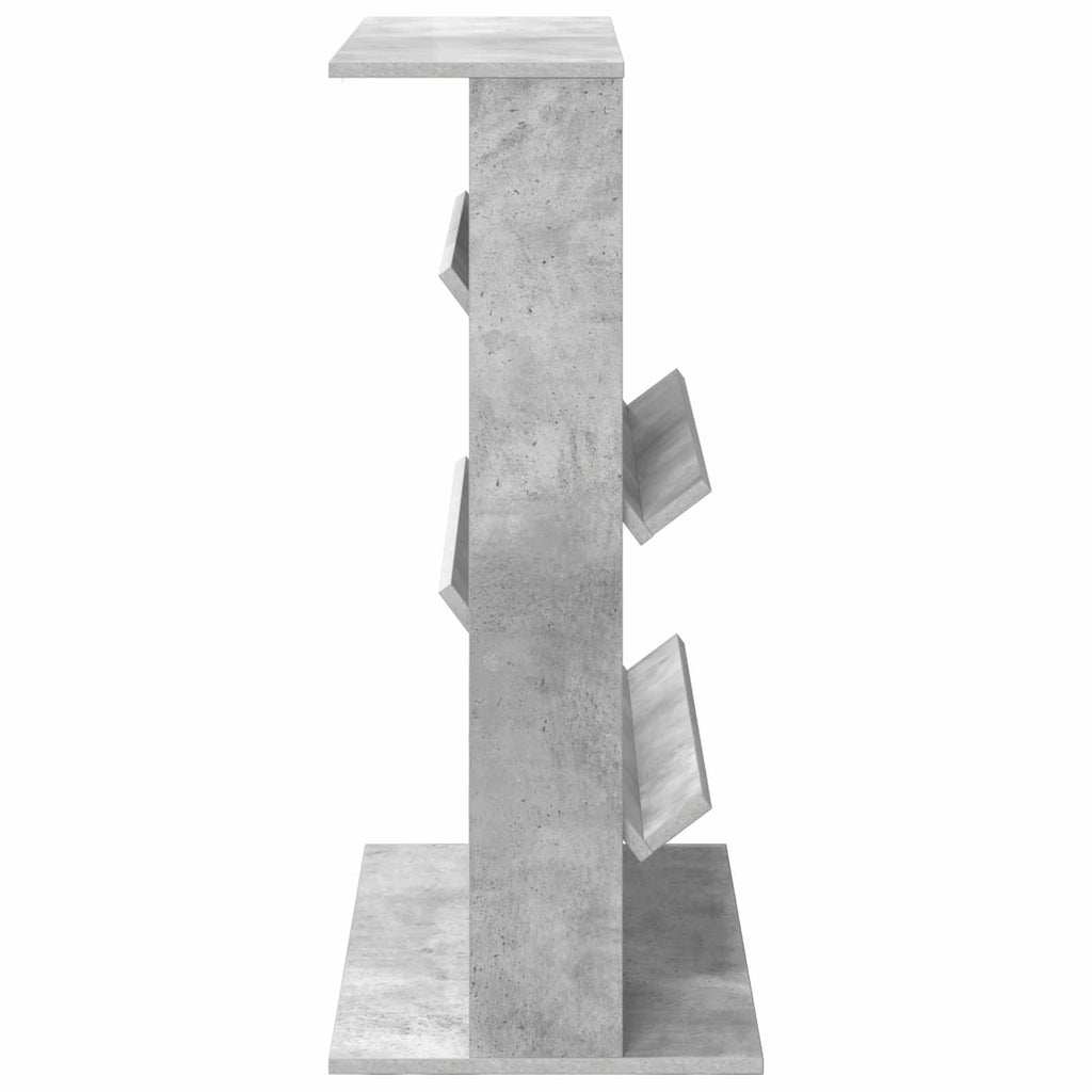 vidaXL Regał na gazety z półką Betonowy szary 70 x 41 x 96 cm