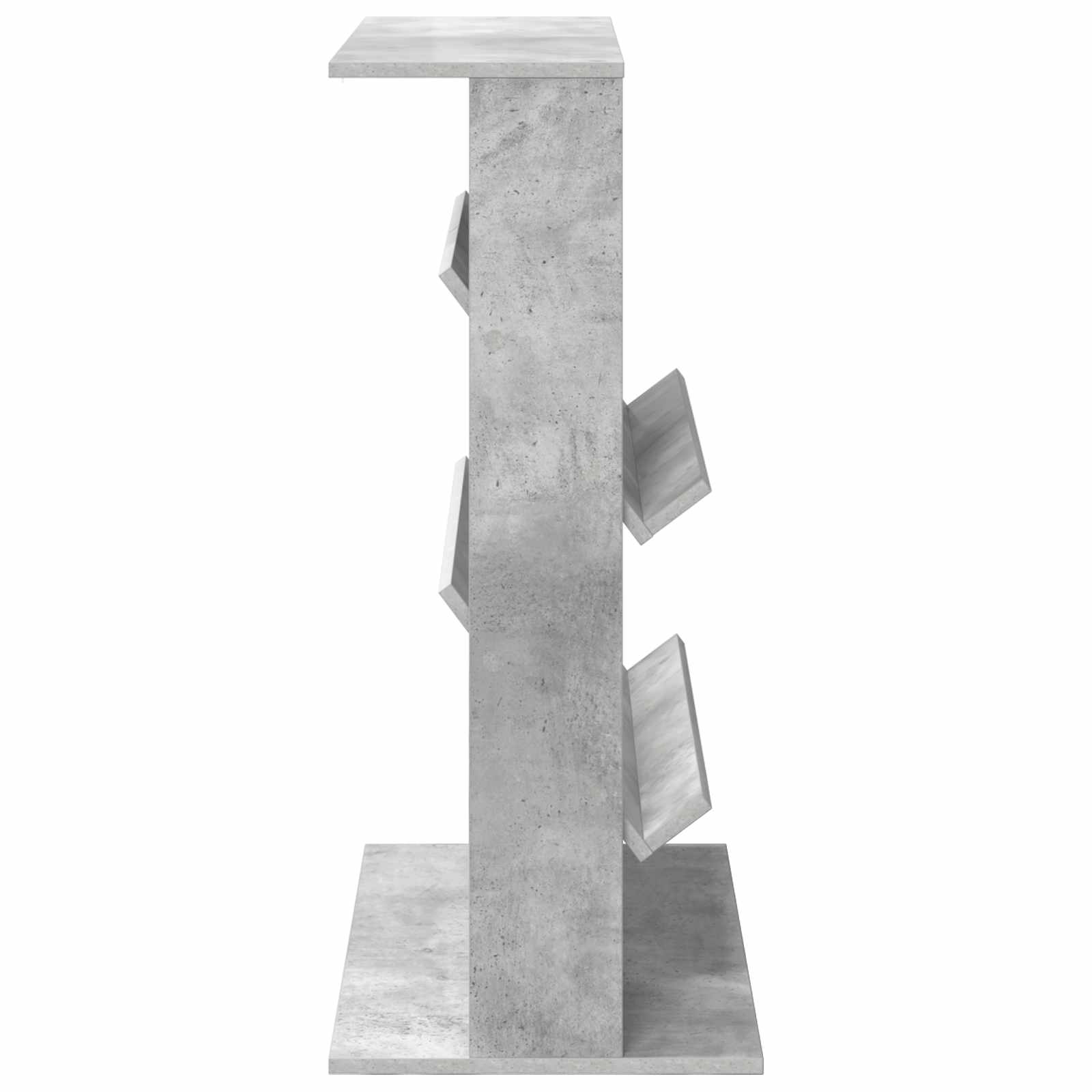 vidaXL Regał na gazety z półką Betonowy szary 70 x 41 x 96 cm