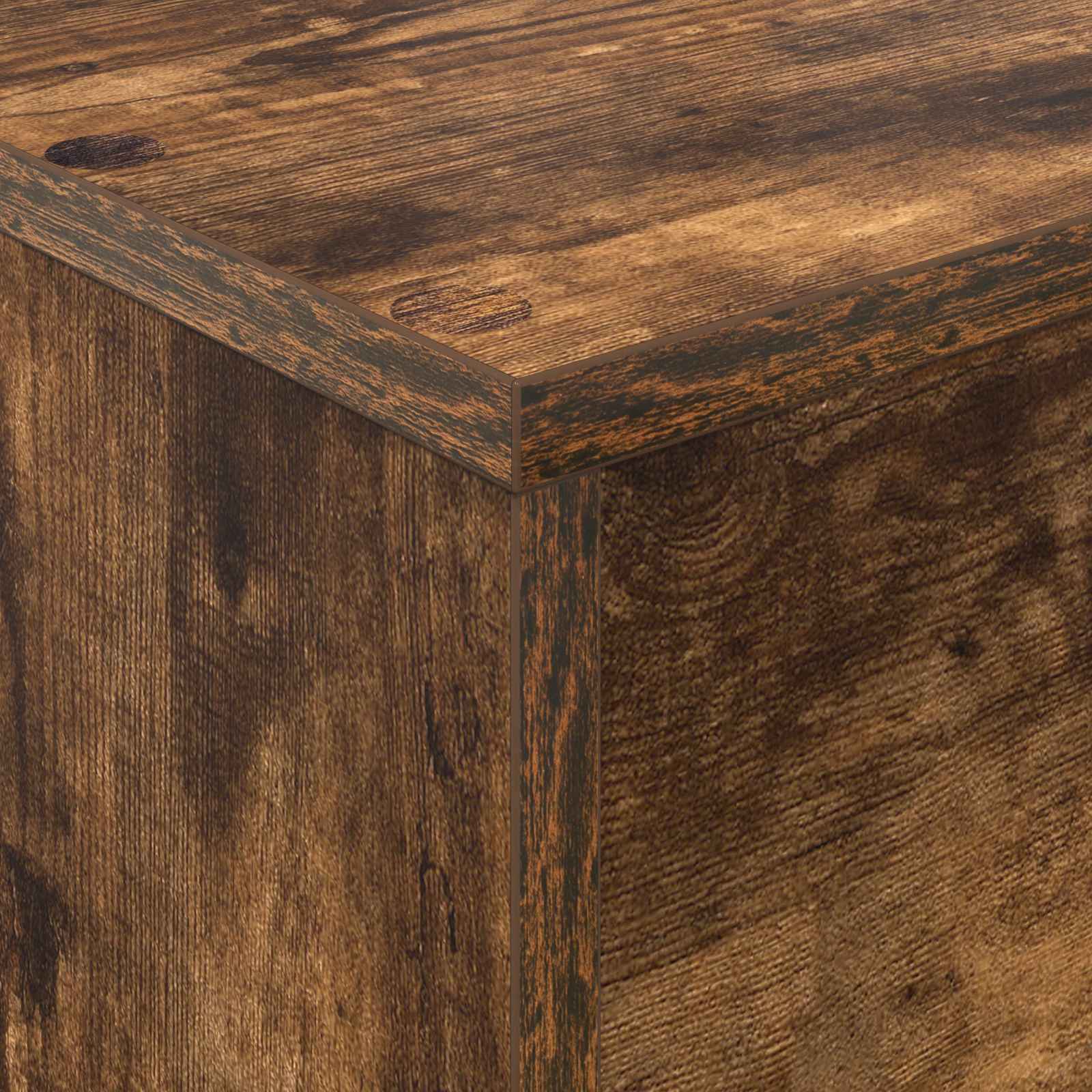 vidaXL Regał na gazety z półką Dąb wędzony 70 x 41 x 96 cm