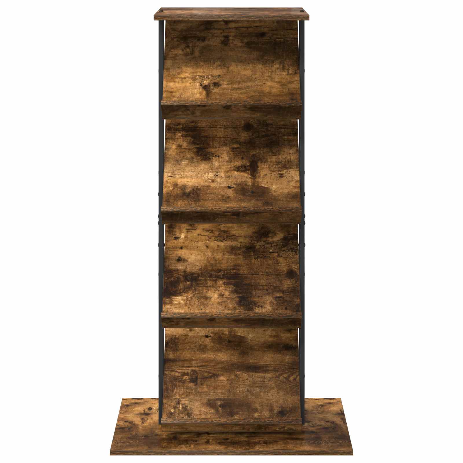 vidaXL Regał na gazety z półką Dąb wędzony 68 x 40 x 123.5 cm