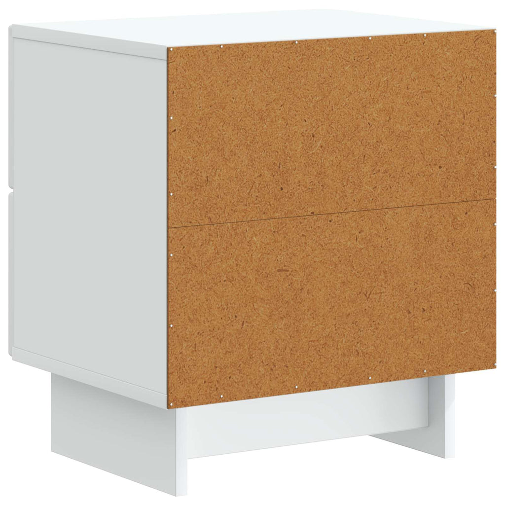 vidaXL Szafka Nocna z szufladą 2 pcs Biały 43 x 34,5 x 47,5 cm