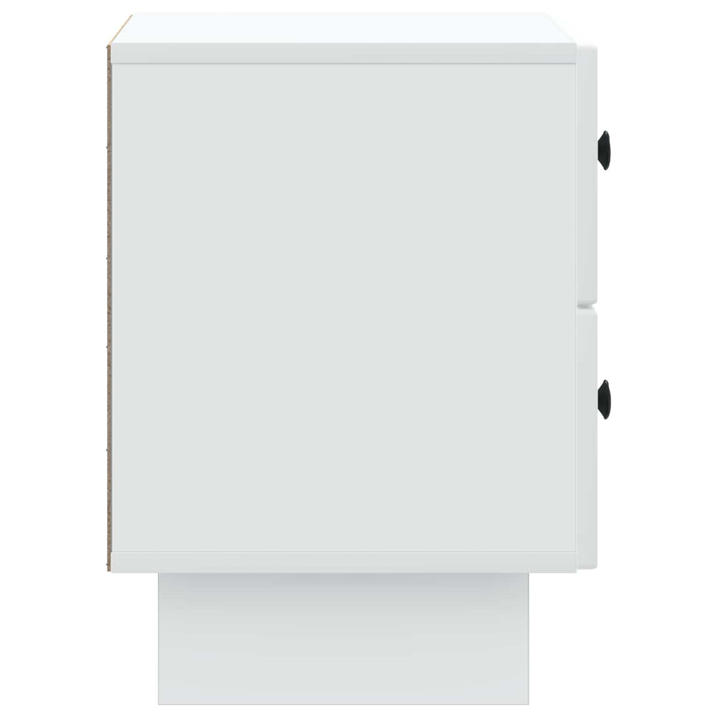 vidaXL Szafka Nocna z szufladą 2 pcs Biały 43 x 34,5 x 47,5 cm