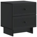 vidaXL Szafka Nocna Czarny 43 x 34,5 x 47,5 cm Drewno inżynieryjne