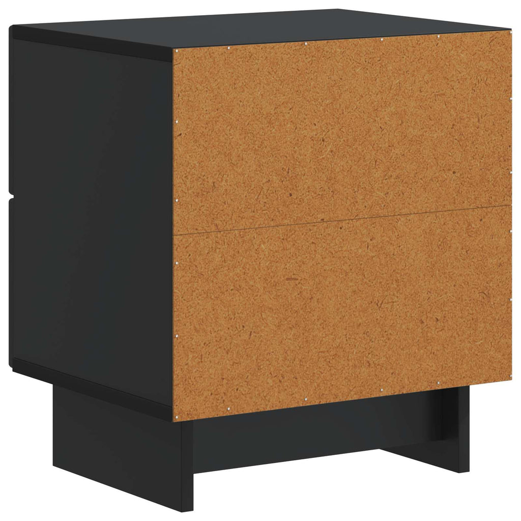 vidaXL Szafka Nocna Czarny 43 x 34,5 x 47,5 cm Drewno inżynieryjne