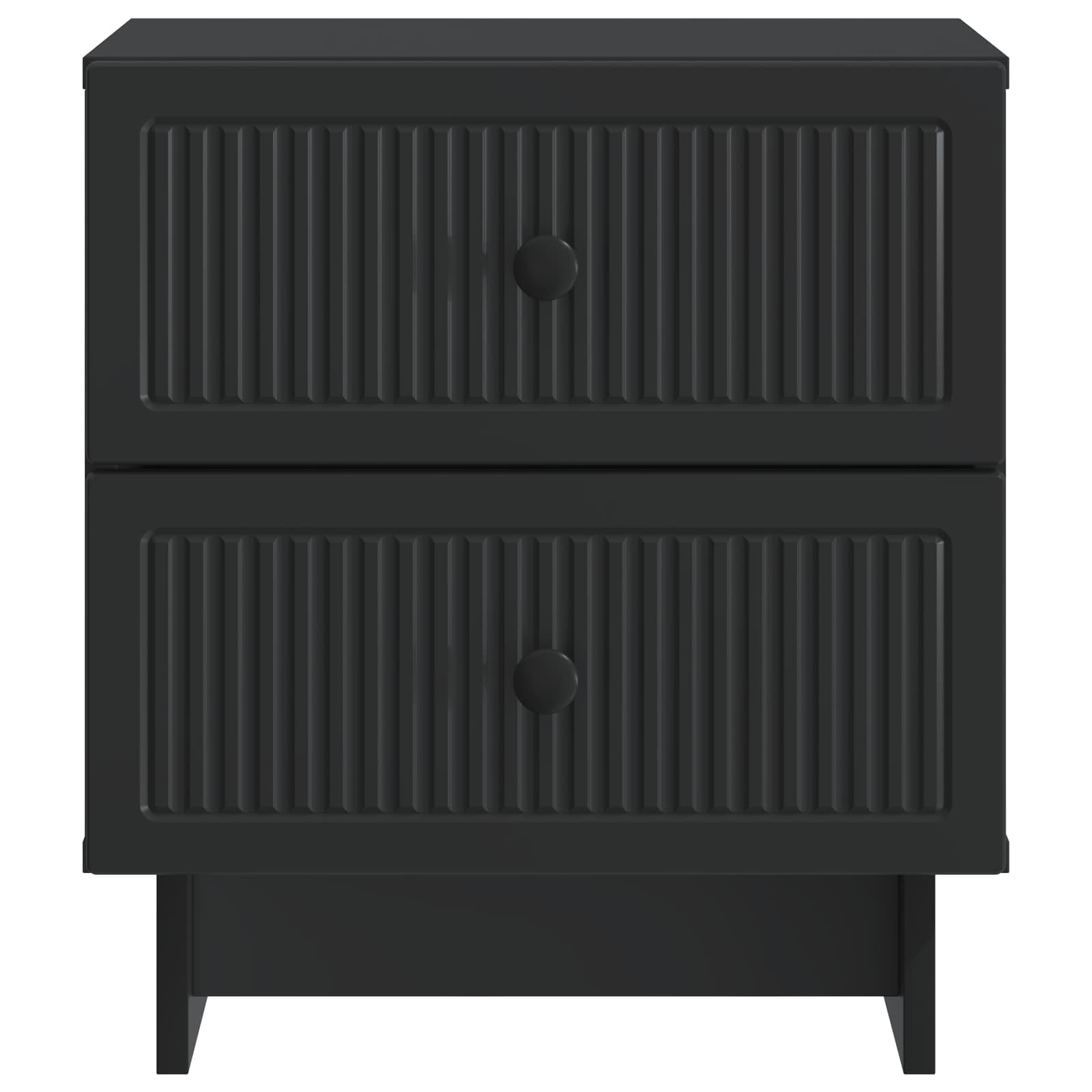 vidaXL Szafka Nocna z szufladą 2 pcs Czarny 43 x 34,5 x 47,5 cm