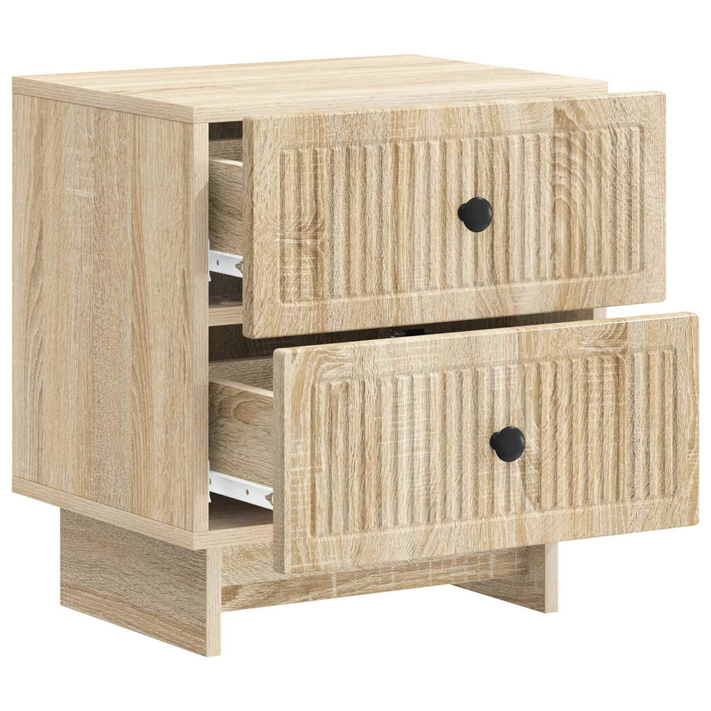 vidaXL Szafka Nocna z szufladą 2 pcs dąb Sonoma 43 x 34,5 x 47,5 cm