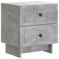 vidaXL Szafka Nocna z szufladą Betonowy szary 43 x 34,5 x 47,5 cm