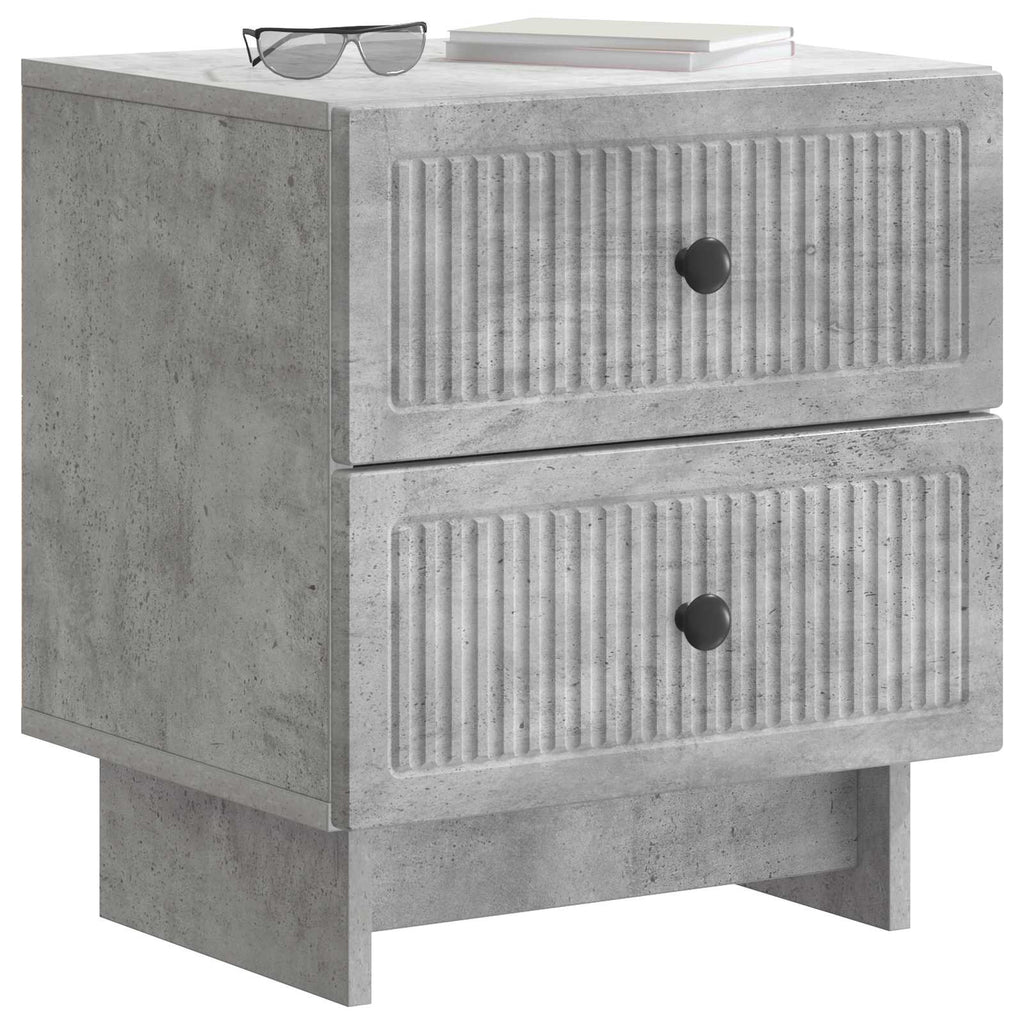 vidaXL Szafka Nocna z szufladą Betonowy szary 43 x 34,5 x 47,5 cm