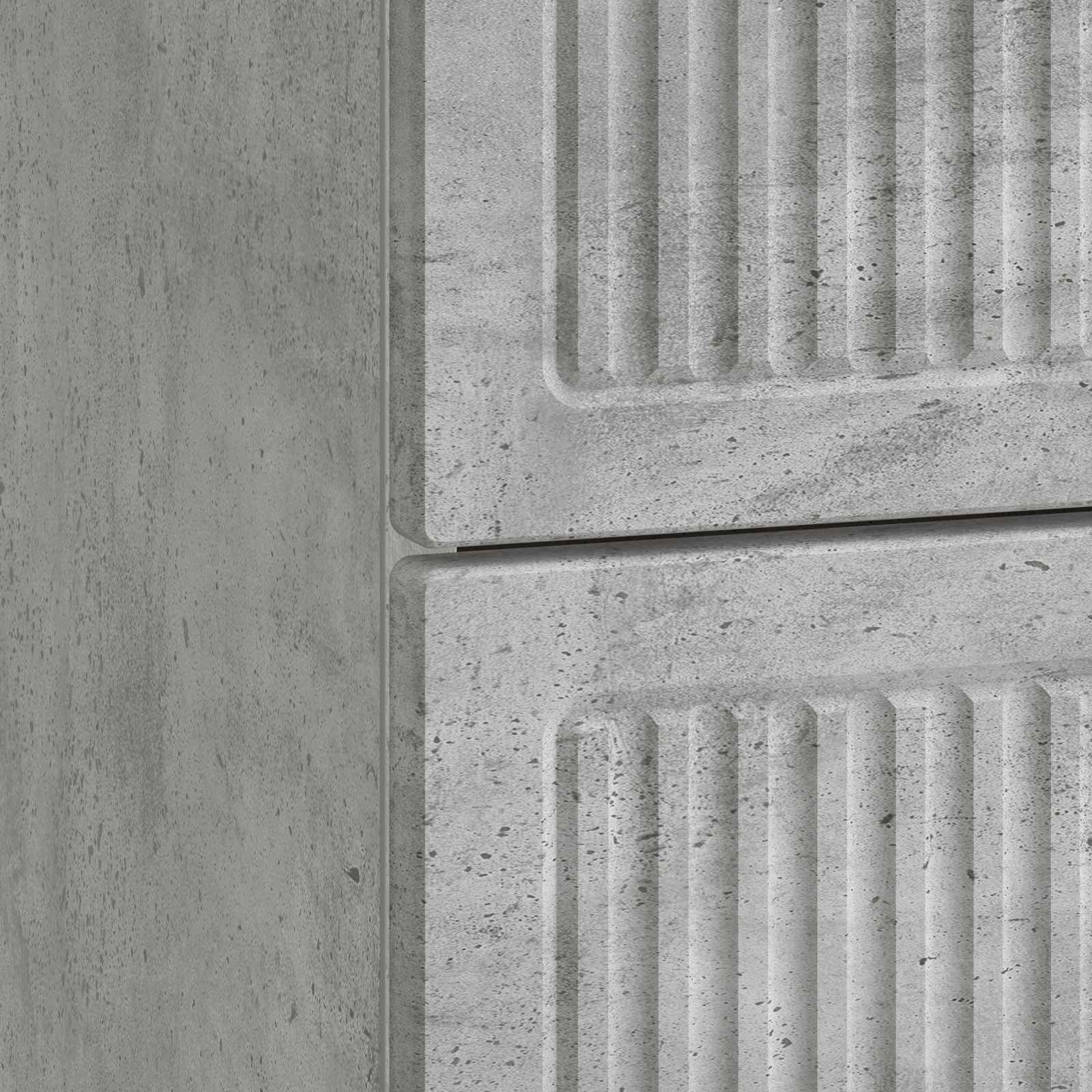 vidaXL Szafka Nocna 2 pcs Betonowy szary 43 x 34,5 x 47,5 cm