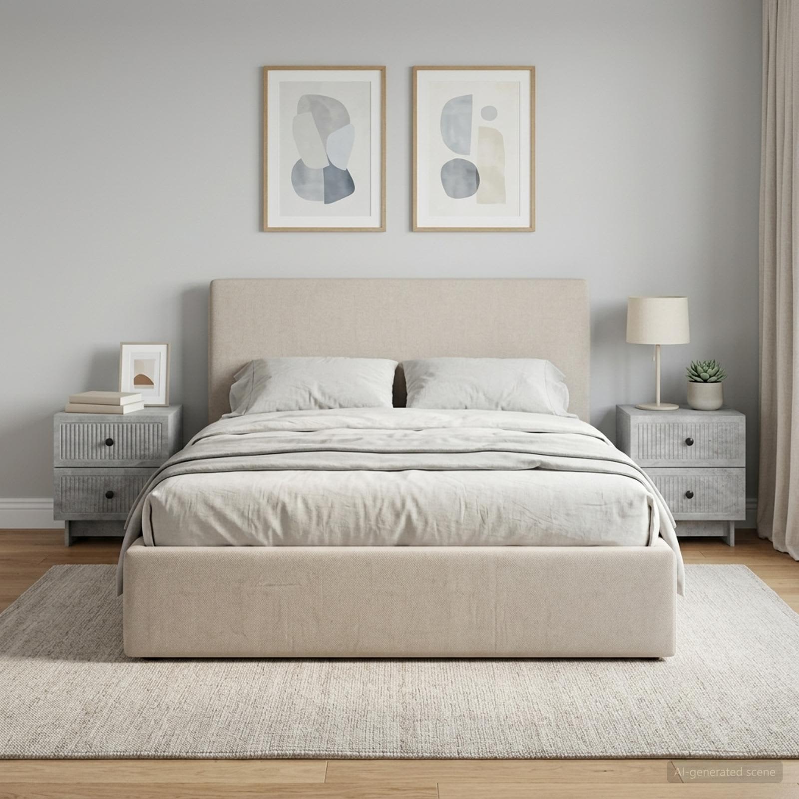 vidaXL Szafka Nocna 2 szt. Betonowy szary 43 x 34,5 x 47,5 cm