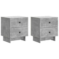 vidaXL Szafka Nocna 2 pcs Betonowy szary 43 x 34,5 x 47,5 cm