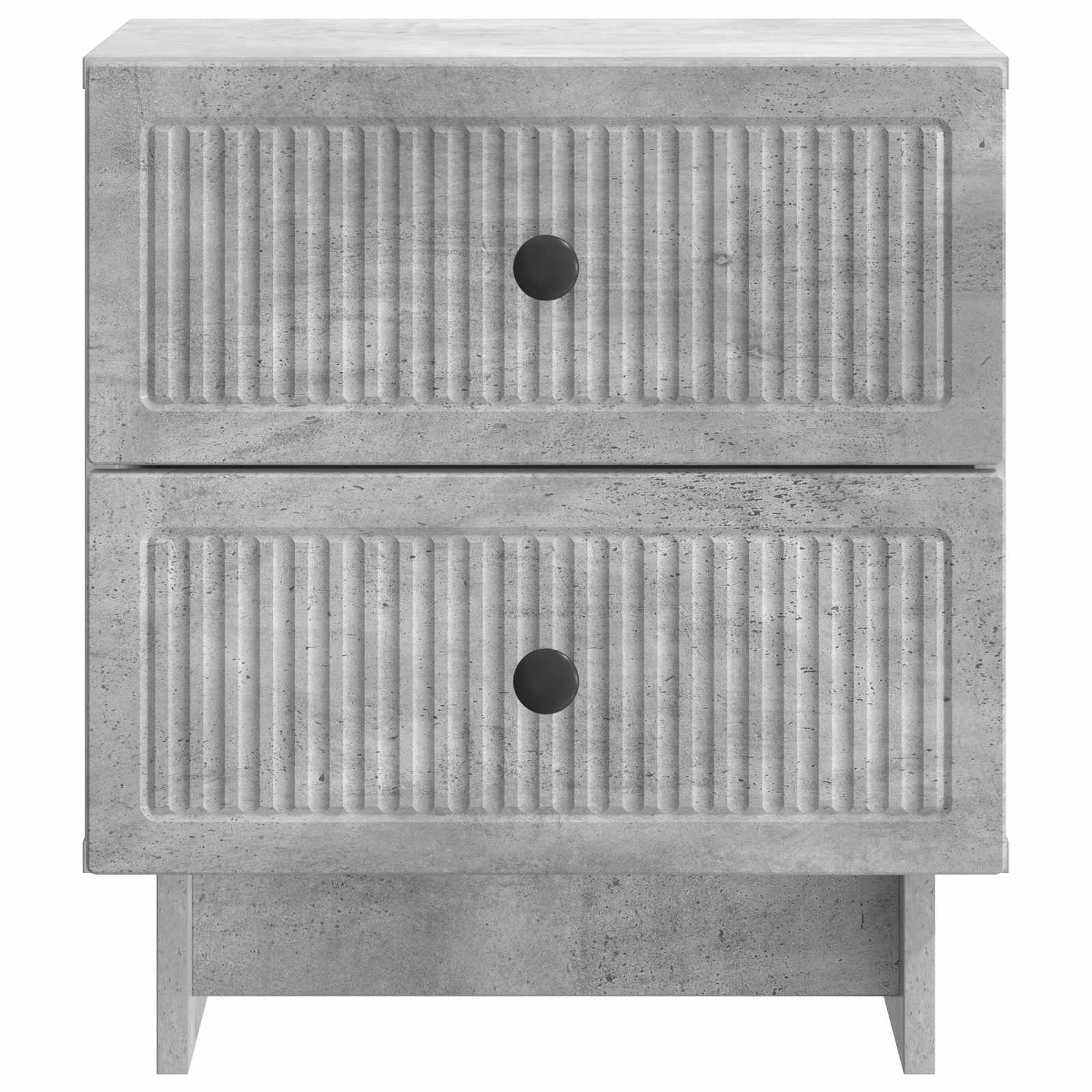 vidaXL Szafka Nocna 2 pcs Betonowy szary 43 x 34,5 x 47,5 cm