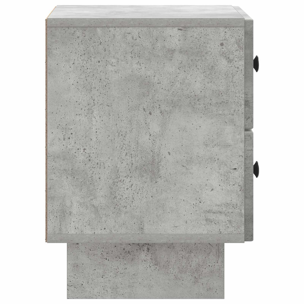 vidaXL Szafka Nocna 2 pcs Betonowy szary 43 x 34,5 x 47,5 cm