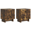 vidaXL Szafka Nocna z szufladą 2 pcs Dąb wędzony 43 x 34,5 x 47,5 cm