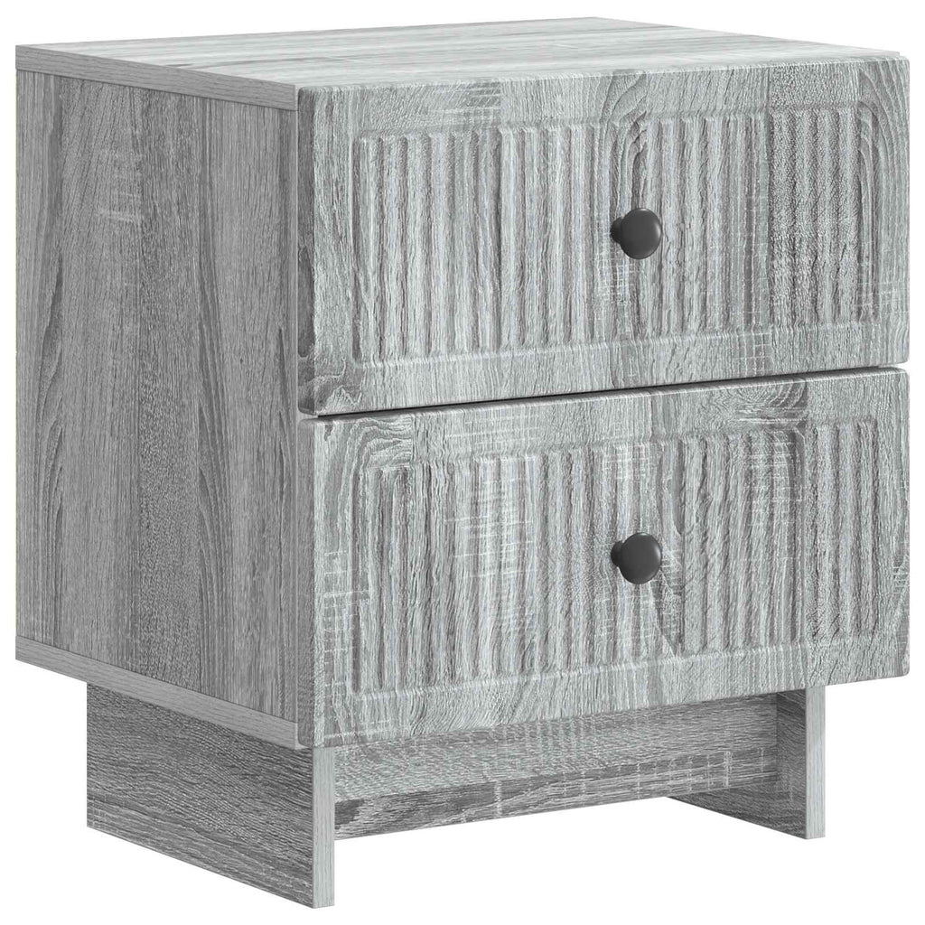 vidaXL Szafka Nocna z szufladą 2 pcs Szary Sonoma 43 x 34,5 x 47,5 cm