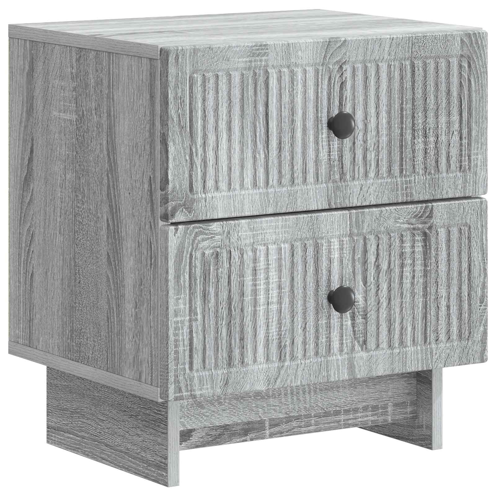 vidaXL Szafka Nocna z szufladą 2 pcs Szary Sonoma 43 x 34,5 x 47,5 cm