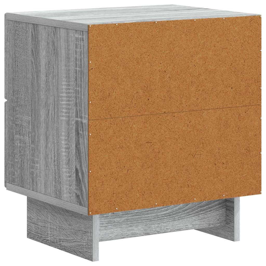 vidaXL Szafka Nocna z szufladą 2 pcs Szary Sonoma 43 x 34,5 x 47,5 cm