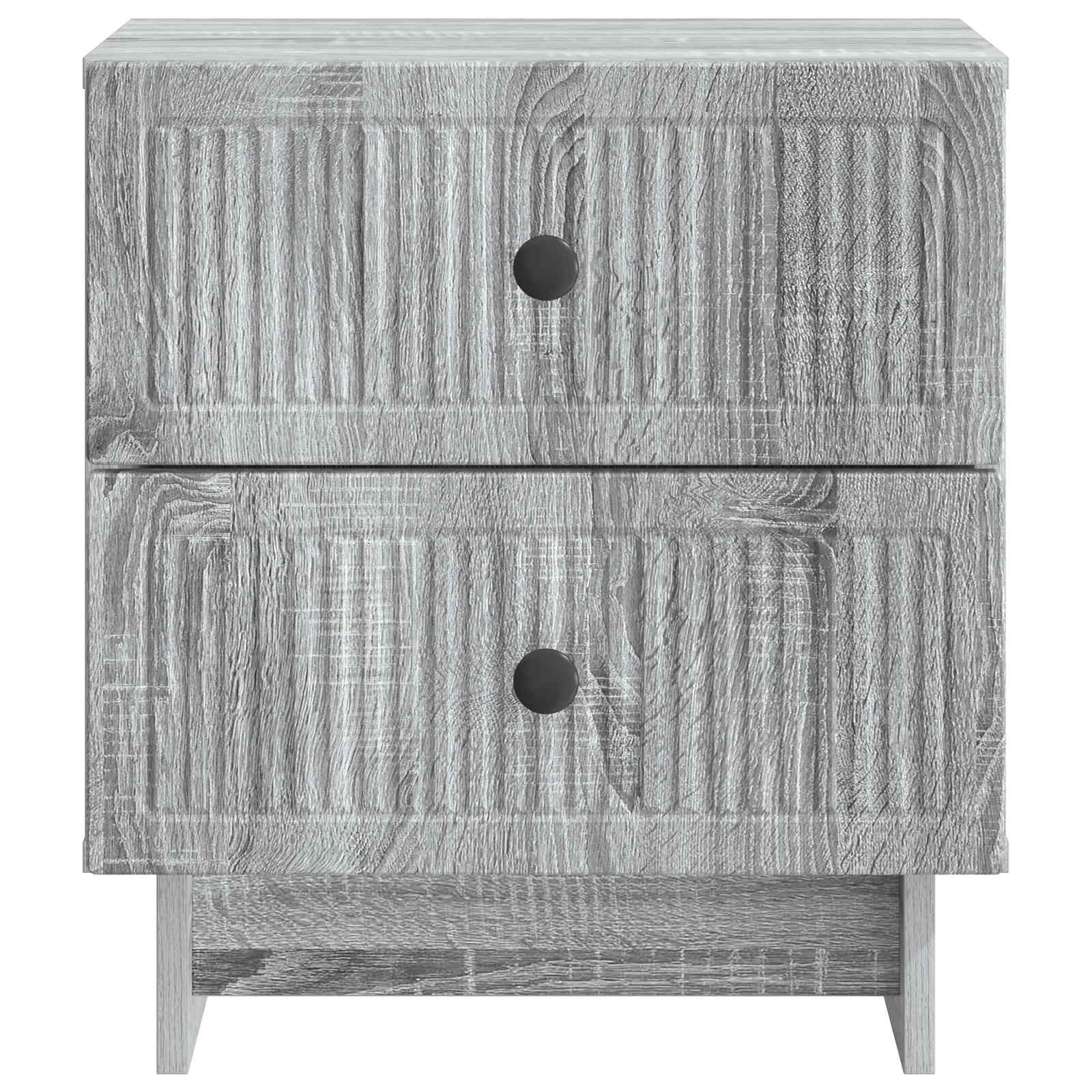 vidaXL Szafka Nocna z szufladą 2 pcs Szary Sonoma 43 x 34,5 x 47,5 cm