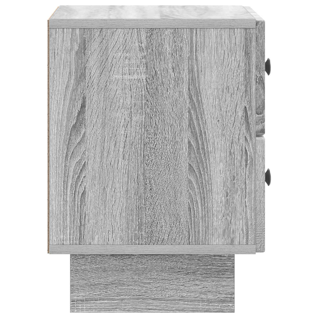 vidaXL Szafka Nocna z szufladą 2 pcs Szary Sonoma 43 x 34,5 x 47,5 cm