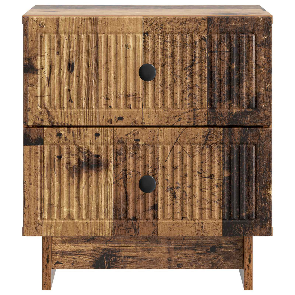 vidaXL Szafka Nocna z szufladą Stare drewno 43 x 34,5 x 47,5 cm